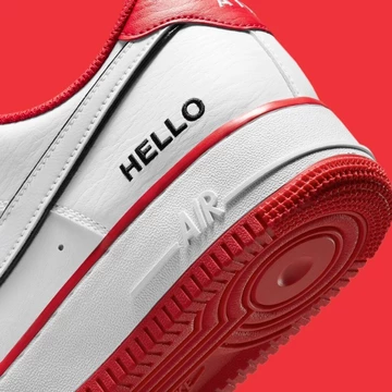 Air Force 1 Hello My Name Is Red