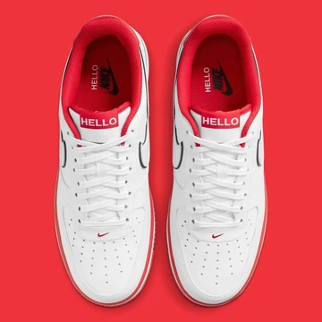 Air Force 1 Hello My Name Is Red