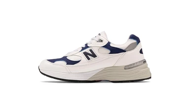 New Balance M992 White Navy