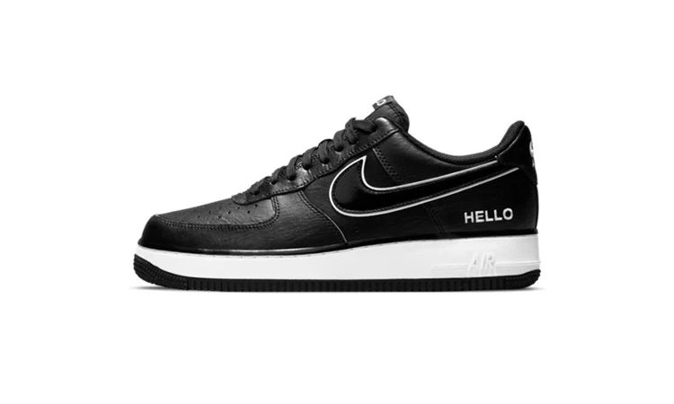 Air Force 1 Hello My Name Is Black