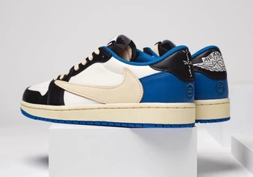 Jordan 1 Low Travis Scott x Fragment Military Blue