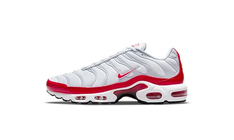 Air max plus white red online