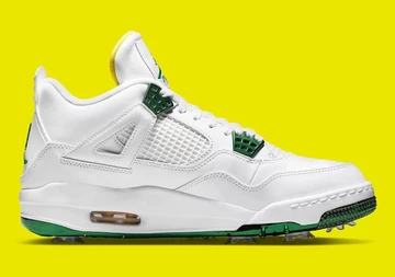 Jordan 4 Golf Metallic Green
