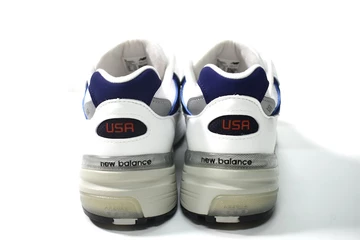 New Balance M992 White Navy