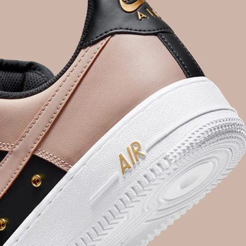 Air Force 1 Tan Black Gold Shoelery