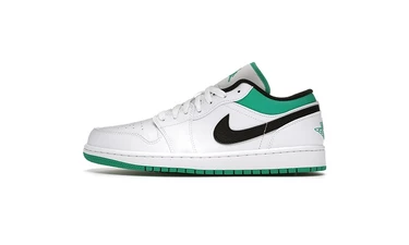 Jordan 1 Low White/Lucky Green