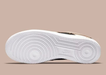 Air Force 1 Tan Black Gold Shoelery