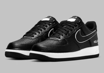Air Force 1 Hello My Name Is Black