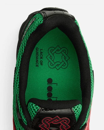 Lack of Guidance x Diadora Mythos 280 Verde Prato Detail Sohle