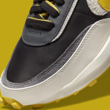 Undercover x Sacai x Nike LD Waffle Black and Bright Citron