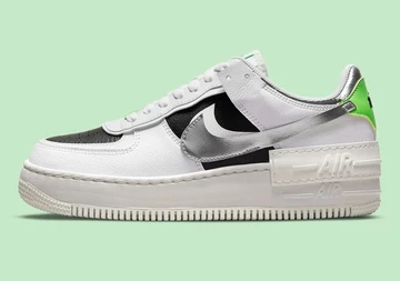 Air Force 1 Shadow Silver Swoosh