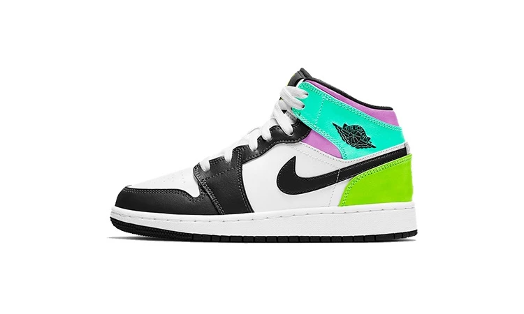 Jordan 1 Mid Pastel Black Toe