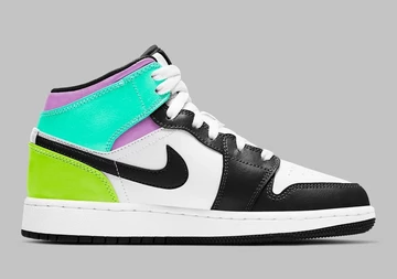 Jordan 1 Mid Pastell Black Toe