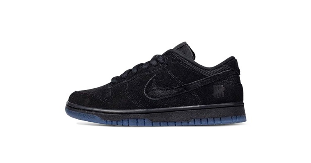 nike dunk undefeated black