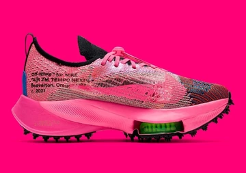 Off White x Nike Air Zoom Tempo NEXT% Pink Glow