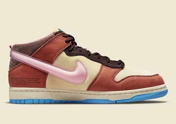 Social Status x Nike Dunk Mid Free Lunch Burnt Brown