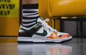 Nike Dunk Multi Camo - on feet Bilder