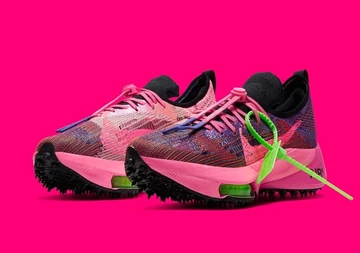 Off White x Nike Air Zoom Tempo NEXT% Pink Glow