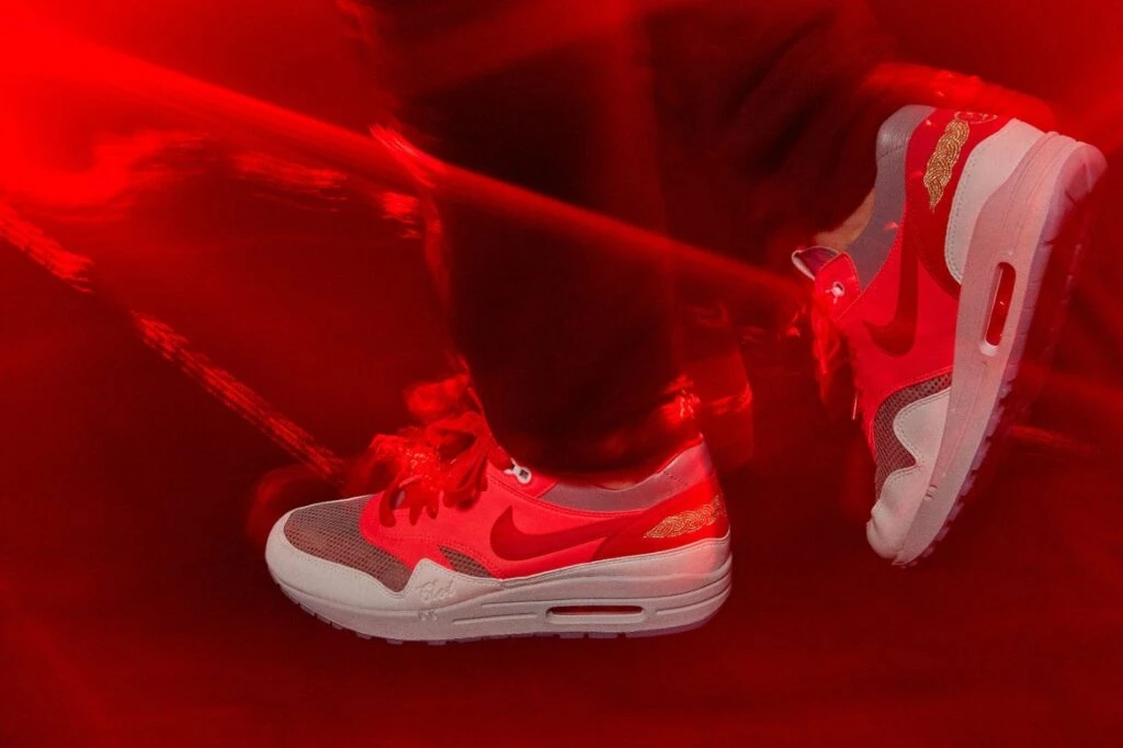 CLOT x Nike Air Max 1 Solar Red Dead Stock