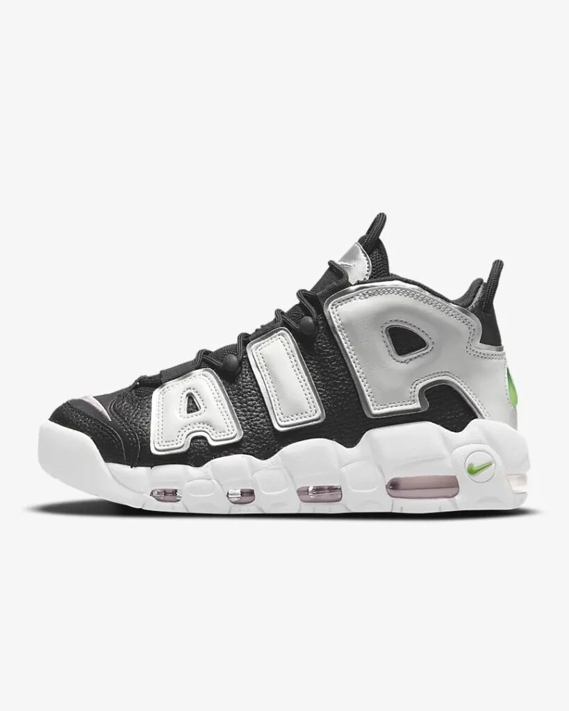 Nike uptempo silver best sale