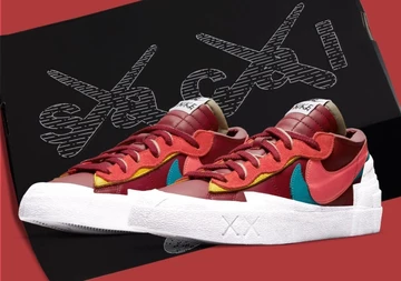 KAWS x Sacai x Nike Blazer Low Red