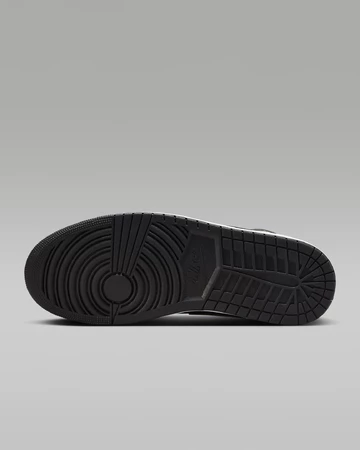 Jordan 1 Mid Black Gold Swoosh