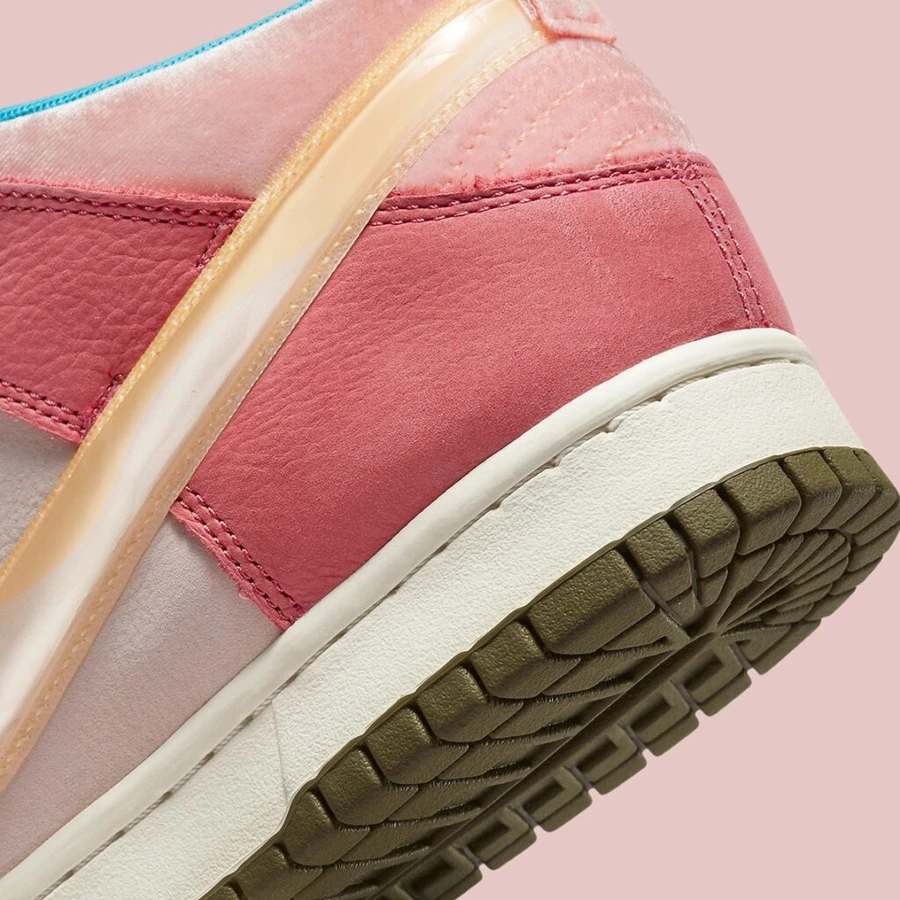 Social Status x Nike Dunk Mid Free Lunch Pink Glaze