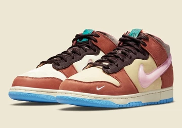 Social Status x Nike Dunk Mid Free Lunch Burnt Brown