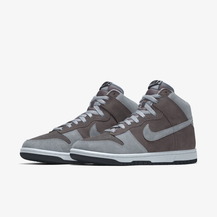 【新品級】NIKE BY YOU DUNK HIGH 29cm 黒 グレー ナイキ NIKE DUNK HIGH BY YOU ダンク ハイ バイ ユー