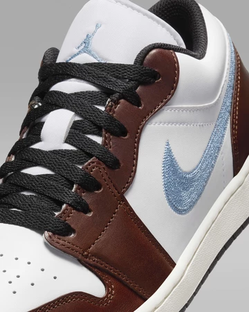 Jordan 1 Low Brown Blue Grey Detail Sohle