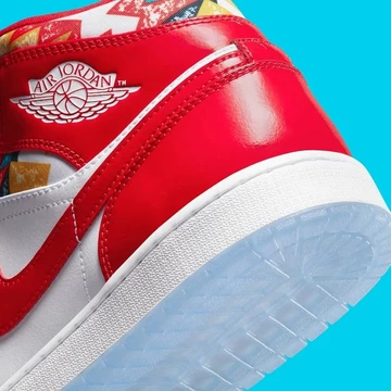 Air Jordan 1 Mid Barcelona Sweater: MJ’s Outfit auf einem Schuh