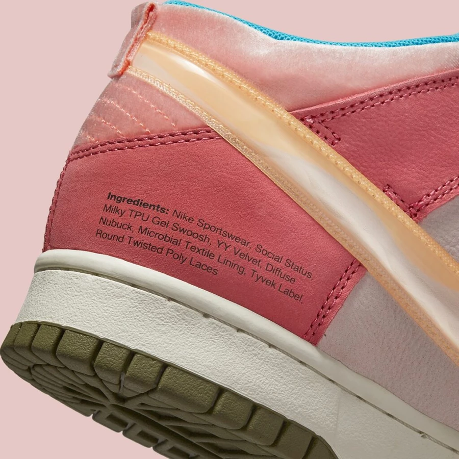 Social Status x Nike Dunk Mid Free Lunch Pink Glaze