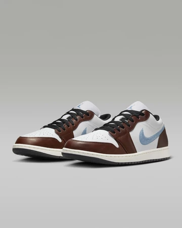 Jordan 1 Low Brown Blue Grey Paar