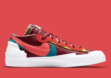 KAWS x Sacai x Nike Blazer Low Red