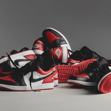 Jordan 1 Low Bred Toe