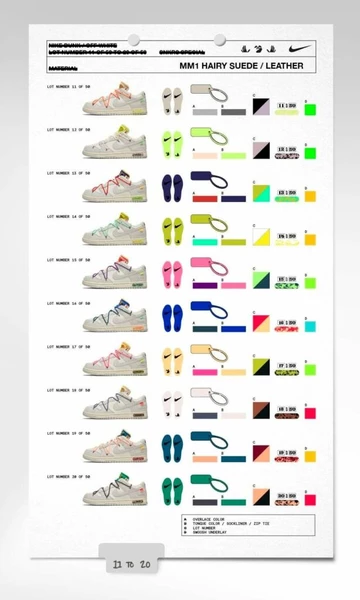 Off White Nike Dunk Low The 50