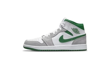 Jordan 1 Mid Green Grey