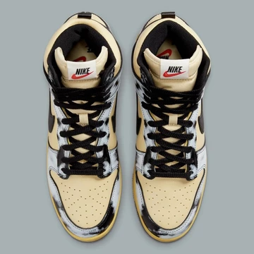 Nike Dunk High Black Acid Wash 1985