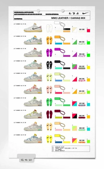 Off White Nike Dunk Low The 50