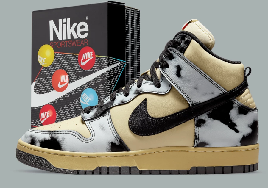 Nike Dunk High Black Acid Wash 1985 DD9404-700 | Dead Stock