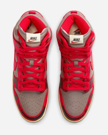 Nike Dunk High Red Acid Wash 1985
