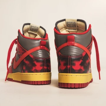 Nike Dunk High Red Acid Wash 1985