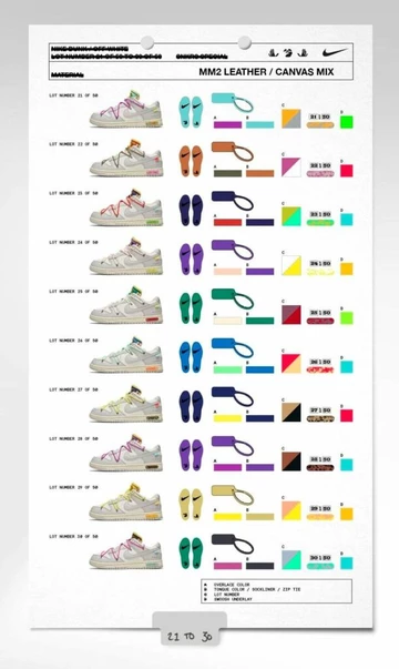 Off White Nike Dunk Low The 50