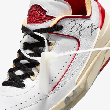 Off White x Nike Air Jordan 2 White Red