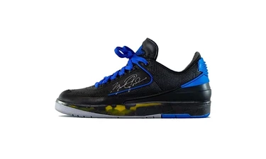 Off White x Nike Air Jordan 2 Black Blue