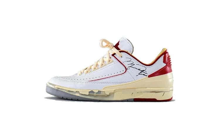 Off White x Nike Air Jordan 2  White Red