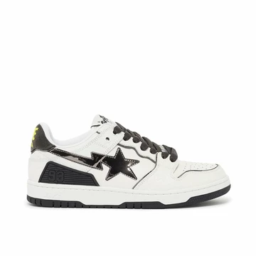 A Bathing Ape Bape Sk8 Sta White Silver