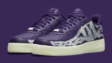 Air Force 1 Purple Skeleton