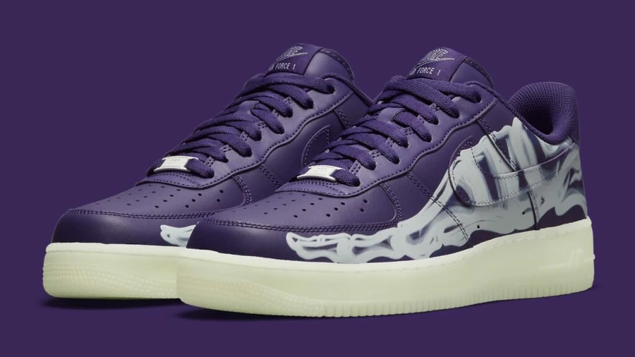 Air Force 1 Purple Skeleton CU8067-500 | Dead Stock