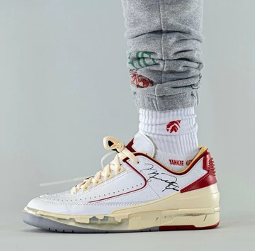 Off White x Nike Air Jordan 2 White Red
